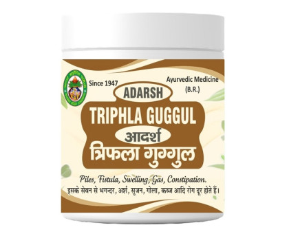 Тріфала Гуггул Адарш Аюрведік (Triphala Guggul Adarsh Ayurvedic), 40 грам ~ 110 таблеток Тріфала Гуггул Адарш Аюрведік (Triphala Guggul Adarsh Ayurvedic), 40 грам ~ 110 таблеток