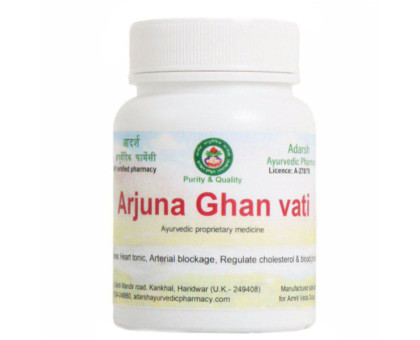 Арджуна екстракт Адарш Аюрведік (Arjuna extract Adarsh Ayurvedic), 20 грам ~ 55 таблеток Арджуна екстракт Адарш Аюрведік (Arjuna extract Adarsh Ayurvedic), 20 грам ~ 55 таблеток