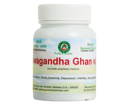 Ашваганда екстракт Адарш Аюрведік (Ashwagandha extract Adarsh Ayurvedic), 40 грам ~ 100 таблеток Ашваганда екстракт Адарш Аюрведік (Ashwagandha extract Adarsh Ayurvedic), 40 грам ~ 100 таблеток