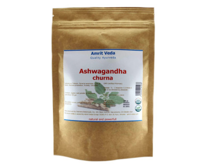Ашваганда порошок органічна Амріт Веда (Ashwagandha powder Amrit Veda), 100 грам Ашваганда порошок органічна Амріт Веда (Ashwagandha powder Amrit Veda), 100 грам