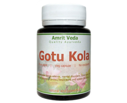 Готу Кола Амріт Веда (Gotu Kola Amrit Veda), 60 капсул Готу Кола Амріт Веда (Gotu Kola Amrit Veda), 60 капсул