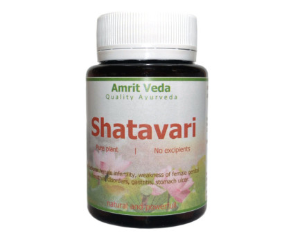 Шатаварі Амріт Веда (Shatavari Amrit Veda), 60 капсул Шатаварі Амріт Веда (Shatavari Amrit Veda), 60 капсул