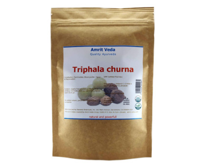 Тріфала порошок органічна Амріт Веда (Triphala powder Amrit Veda), 100 грам Тріфала порошок органічна Амріт Веда (Triphala powder Amrit Veda), 100 грам