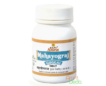 Махайогарадж Гуггул БАПС (Mahayogaraj Guggul BAPS), 60 таблеток Махайогарадж Гуггул БАПС (Mahayogaraj Guggul BAPS), 60 таблеток