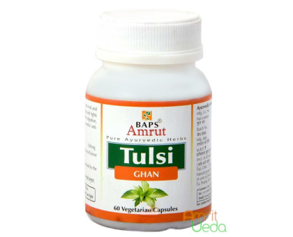 Тулсі екстракт БАПС (Tulsi extract BAPS), 60 капсул - 30 грам Тулсі екстракт БАПС (Tulsi extract BAPS), 60 капсул - 30 грам