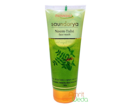 Гель для вмивання Сундар'я Нім-Тулсі Патанджалі (Face wash Saundarya Neem-Tulsi Patanjali), 100 грам Гель для вмивання Сундар'я Нім-Тулсі Патанджалі (Face wash Saundarya Neem-Tulsi Patanjali), 100 грам