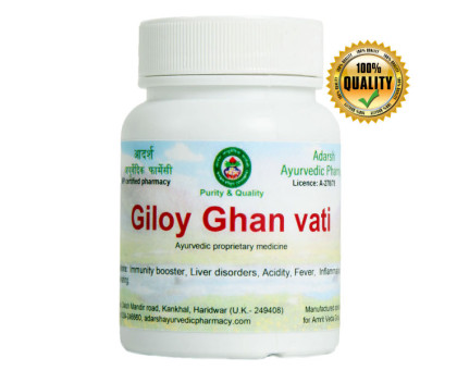 Гілой екстракт Адарш Аюрведік (Giloy extract Adarsh Ayurvedic), 40 грам ~ 130 таблеток Гілой екстракт Адарш Аюрведік (Giloy extract Adarsh Ayurvedic), 40 грам ~ 130 таблеток