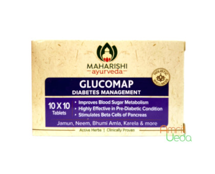 Глюкомап Махаріши Аюрведа (Glucomap Maharishi Ayurveda), 100 таблеток Глюкомап Махаріши Аюрведа (Glucomap Maharishi Ayurveda), 100 таблеток