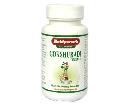 Гокшураді Гуггул Байд'янатх (Gokshuradi Guggulu Baidyanath), 80 таблеток - 30 грам Гокшураді Гуггул Байд'янатх (Gokshuradi Guggulu Baidyanath), 80 таблеток - 30 грам