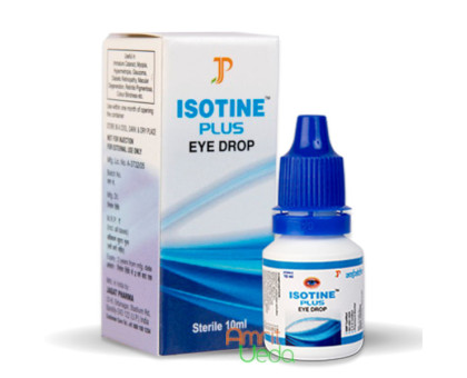 Очні краплі Айсотин Плюс Джагат Фарма (Isotine Plus Jagat pharma), 10 мл Очні краплі Айсотин Плюс Джагат Фарма (Isotine Plus Jagat pharma), 10 мл