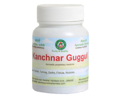 Канчнар Гуггул Адарш Аюрведік (Kanchnar Guggul Adarsh Ayurvedic), 40 грам ~ 120 таблеток Канчнар Гуггул Адарш Аюрведік (Kanchnar Guggul Adarsh Ayurvedic), 40 грам ~ 120 таблеток