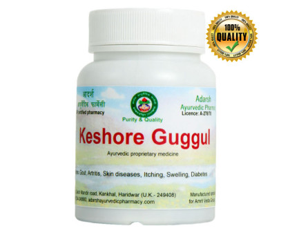 Кайшор Гуггул Адарш Аюрведік Фармасі (Keshore Guggul Adarsh Ayurvedic), 40 грам ~ 110 таблеток Кайшор Гуггул Адарш Аюрведік Фармасі (Keshore Guggul Adarsh Ayurvedic), 40 грам ~ 110 таблеток