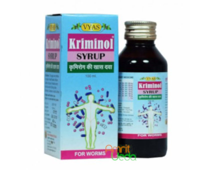 Крімінол сироп В’яс Фармасі (Kriminol syrup Vyas Pharmacy), 100 мл Крімінол сироп В’яс Фармасі (Kriminol syrup Vyas Pharmacy), 100 мл