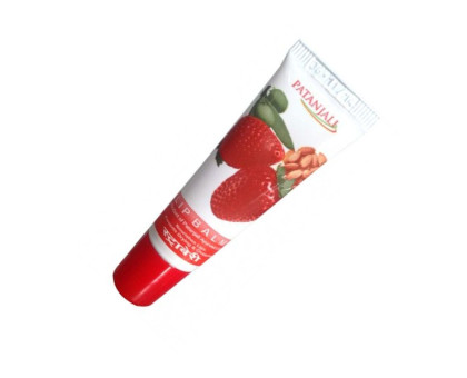 Бальзам для губ з ароматом Полуниці Патанджалі (Lip balm Strawberry Patanjali), 10 грам Бальзам для губ з ароматом Полуниці Патанджалі (Lip balm Strawberry Patanjali), 10 грам