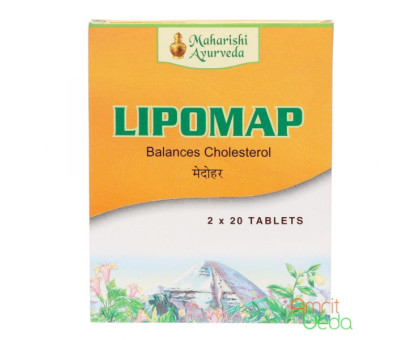 Ліпомап Махаріши Аюрведа (Lipomap Maharishi Ayurveda), 40 таблеток Ліпомап Махаріши Аюрведа (Lipomap Maharishi Ayurveda), 40 таблеток
