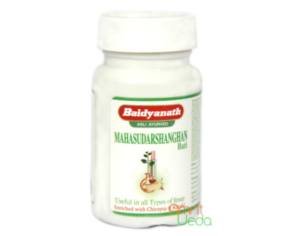 Махасударшан екстракт Байд'янатх (Mahasudarshan extract bati Baidyanath), 40 таблеток - 10 грам Махасударшан екстракт Байд'янатх (Mahasudarshan extract bati Baidyanath), 40 таблеток - 10 грам