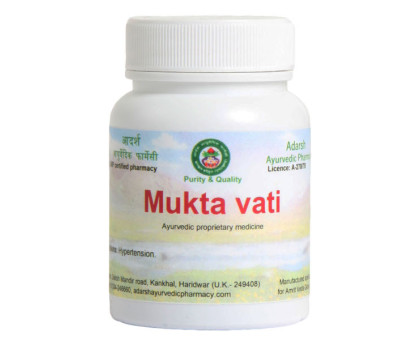 Мукта ваті Адарш Аюрведік (Mukta vati Adarsh Ayurvedic), 40 грам ~ 110 таблеток Мукта ваті Адарш Аюрведік (Mukta vati Adarsh Ayurvedic), 40 грам ~ 110 таблеток