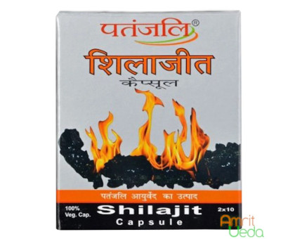 Шиладжит очищений Патанджалі (Shilajeet Patanjali), 20 капсул Шиладжит очищений Патанджалі (Shilajeet Patanjali), 20 капсул