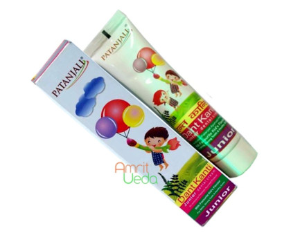 Зубна паста дитяча Дант Канті Джуніор Патанджалі (Dental cream Дант Kanti Junior Patanjali), 100 грам Зубна паста дитяча Дант Канті Джуніор Патанджалі (Dental cream Дант Kanti Junior Patanjali), 100 грам