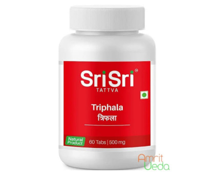 Тріфала Шрі Шрі Таттва (Triphala Sri Sri Tattva), 60 таблеток Тріфала Шрі Шрі Таттва (Triphala Sri Sri Tattva), 60 таблеток