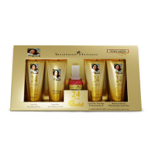 Набір Gold Skin Radiance Timeless Youth — скраб, гель, крем, маска, тонік Professional Power, 4 × 10 грам + 15 мл
