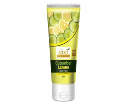 Гель для вмивання Огірок і Лимон Шрі Шрі Таттва | Cucumber and Lemon face wash Sri Sri Tattva, 60 мл