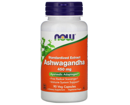 Ашваганда екстракт 450 мг Нау Фудс (Ashwagandha extract Now Foods), 90 капсул Ашваганда екстракт 450 мг Нау Фудс (Ashwagandha extract Now Foods), 90 капсул