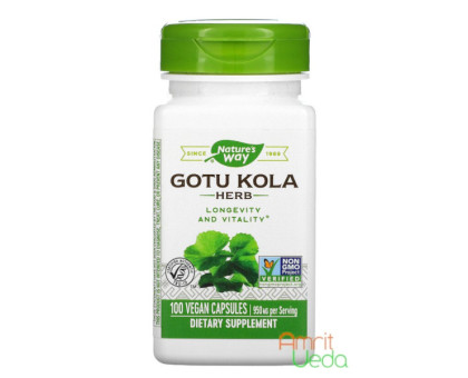 Готу Кола 950 мг Нейчер'с Вей (Gotu Kola Nature's Way), 100 капсул Готу Кола 950 мг Нейчер'с Вей (Gotu Kola Nature's Way), 100 капсул