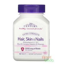 Волосся, шкіра та нігті Екста сила (Hair, skin & nails Extra strength), 90 таблеток