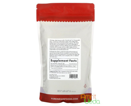 Морінга порошок П'юа Індіан Фудс (Moringa Pure Indian Foods), 227 грам Морінга порошок П'юа Індіан Фудс (Moringa Pure Indian Foods), 227 грам