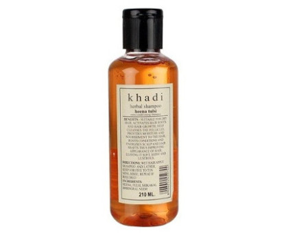 Шампунь Хна - Тулсі Кхаді (Henna &Tulsi shampoo Khadi), 210 мл Шампунь Хна - Тулсі Кхаді (Henna &Tulsi shampoo Khadi), 210 мл