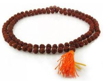 Чотки з дрібної рудракши (Rudraksha mala small seeds), 108 намистин Чотки з дрібної рудракши (Rudraksha mala small seeds), 108 намистин