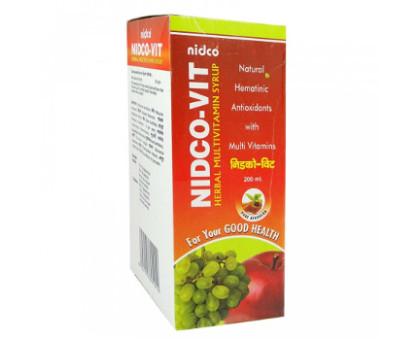 Нідко-Віт сироп НідКо (Nidco-Vit syrup NidCo), 200 мл Нідко-Віт сироп НідКо (Nidco-Vit syrup NidCo), 200 мл