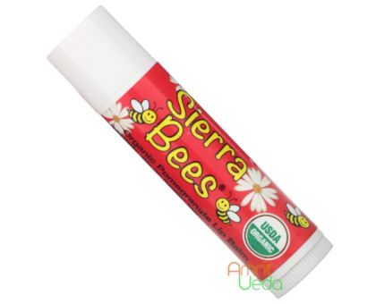 Бальзам для губ Гранат Сіерра Біс (Lip balm Pomegranate Sierra Bees), 4 грама Бальзам для губ Гранат Сіерра Біс (Lip balm Pomegranate Sierra Bees), 4 грама