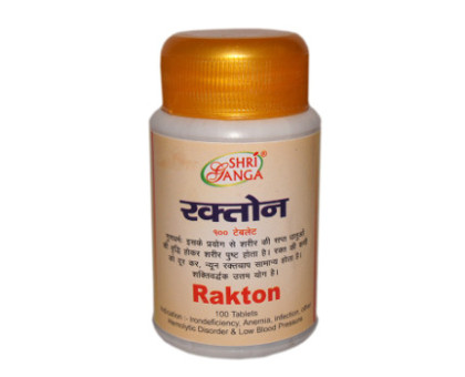 Рактон Шрі Ганга (Rakton Shri Ganga), 100 таблеток Рактон Шрі Ганга (Rakton Shri Ganga), 100 таблеток