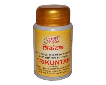 Трикунтак Шрі Ганга (Trikuntak Shri Ganga), 100 таблеток Трикунтак Шрі Ганга (Trikuntak Shri Ganga), 100 таблеток