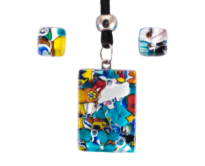 Набір кулон і сережки Мурано (Pendant plus earrings Murano) Набір кулон і сережки Мурано (Pendant plus earrings Murano)
