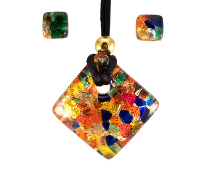 Набір кулон і сережки Мурано (Pendant plus earrings Murano) Набір кулон і сережки Мурано (Pendant plus earrings Murano)