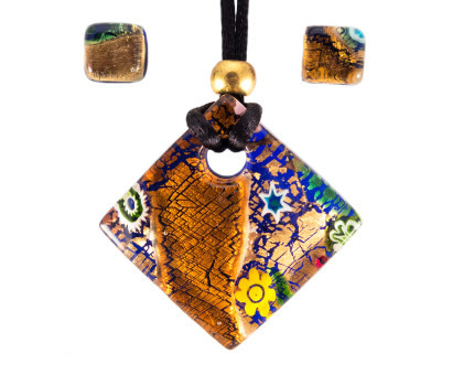 Набір кулон і сережки Мурано (Pendant plus earrings Murano) Набір кулон і сережки Мурано (Pendant plus earrings Murano)