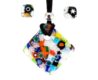 Набір кулон і сережки Мурано (Pendant plus earrings Murano) Набір кулон і сережки Мурано (Pendant plus earrings Murano)