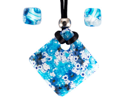 Набір кулон і сережки Мурано (Pendant plus earrings Murano) Набір кулон і сережки Мурано (Pendant plus earrings Murano)