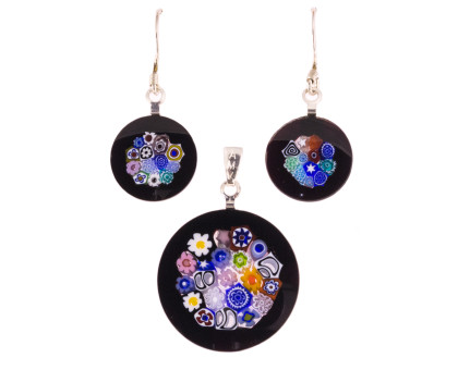 Набір кулон і сережки Мурано (Pendant plus earrings Murano) Набір кулон і сережки Мурано (Pendant plus earrings Murano)